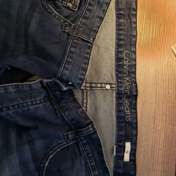 Calvin Klein 5 Pocket Slim Fit Distressed Jeans - Picture 3 of 13